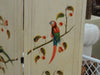 Hand Painted Parrot & Cherry Screen