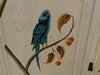 Hand Painted Parrot & Cherry Screen