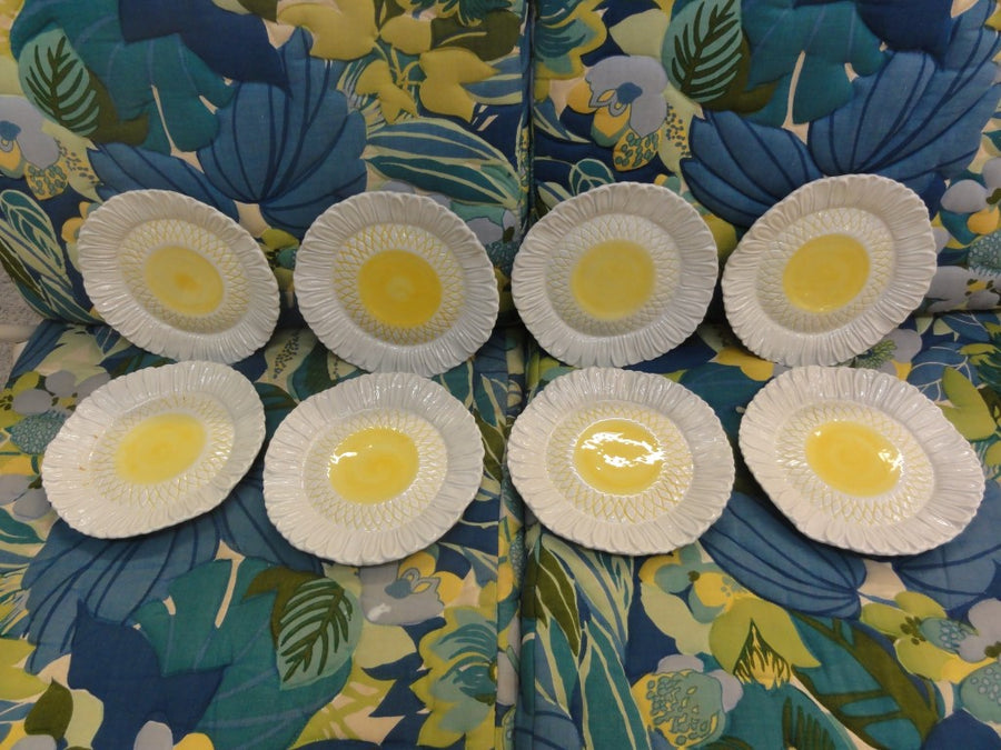 8 Italian Meiselma k/ 2093 Imports Daisy Plates