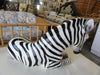 Large Glazed Ceramic Zebra