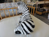 Large Glazed Ceramic Zebra