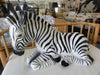 Large Glazed Ceramic Zebra