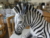 Large Glazed Ceramic Zebra