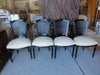 Black Lacquered Cane back Chairs