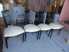 Black Lacquered Cane back Chairs