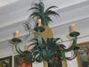 Curry and Company Tole Pineapple Chandelier