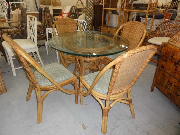 Island Style Rattan Table & Chair Set