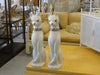 Pair of Tall Glammy Ceramic Cat Lamps