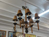Large Wrapped Bamboo Chandelier
