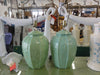 Celadon Green Bamboo Lamps