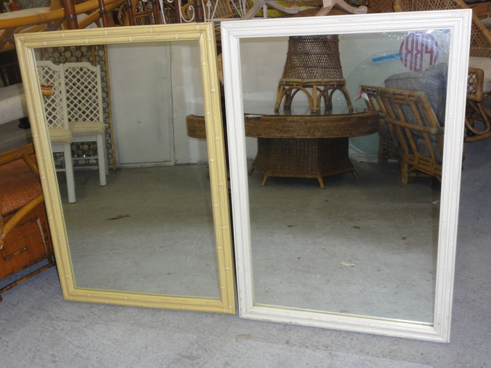 Set of Thomasville Faux Bamboo Mirrors