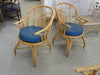 Cute Pair of Rattan Island Style Arm Chairs