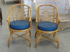 Cute Pair of Rattan Island Style Arm Chairs