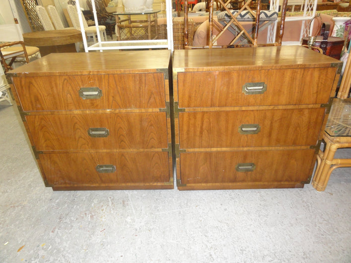 Pair of Oversized Campaign Chests