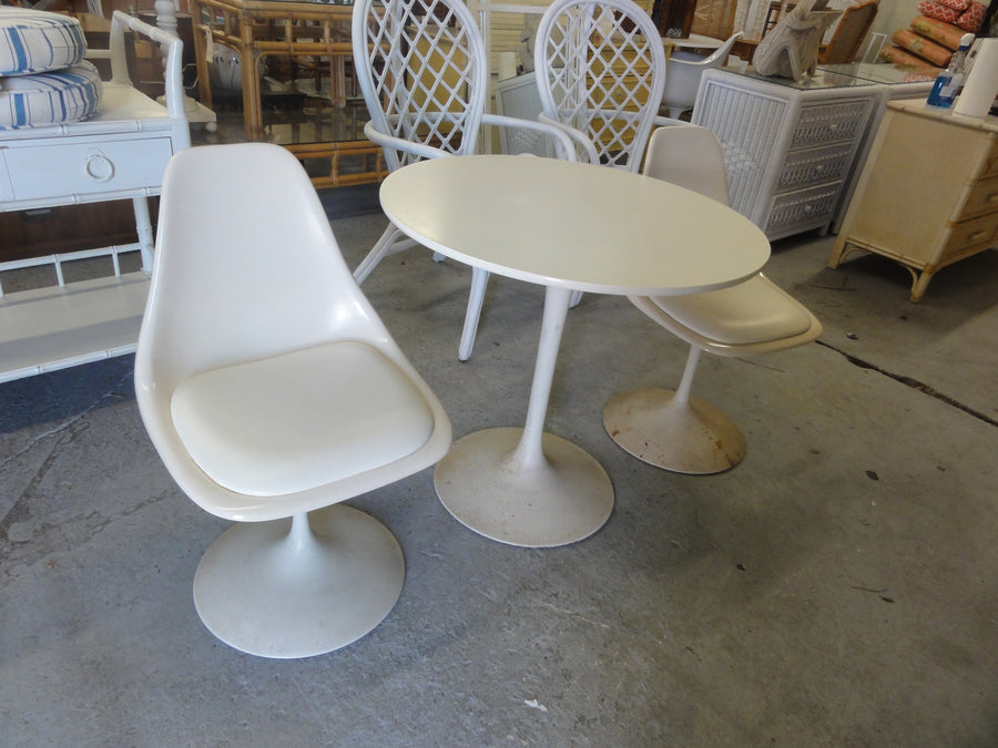 1970's Tulip Bistro Table & Chair Set