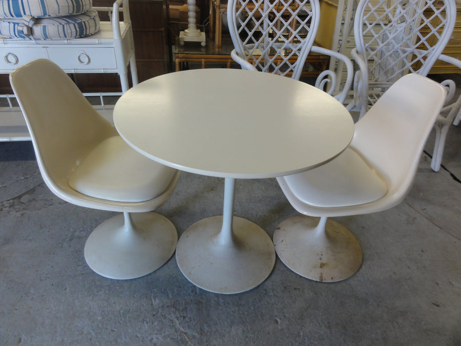 1970's Tulip Bistro Table & Chair Set