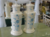 Pair of Powder Blue Flower Icing Lamps