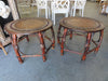 Pair of Island Style Rattan Side Tables