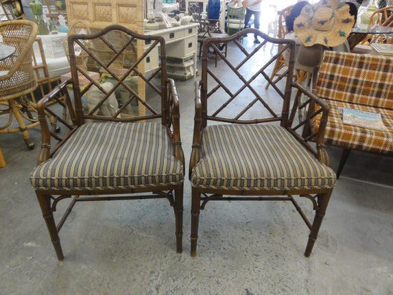 Pair of Chippendale Arm Chairs