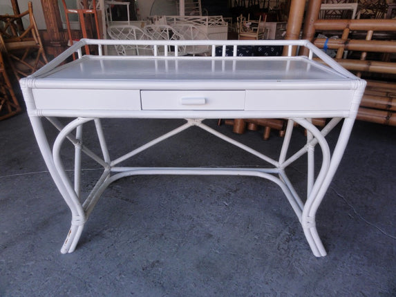 Lacquered Rattan Writing Desk