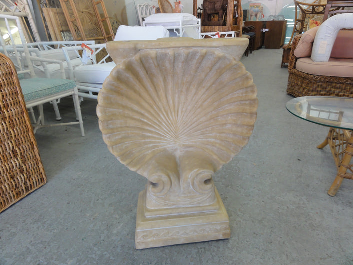 Plaster Shell Entry Table/console