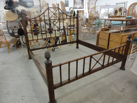 Handsome Island Style Rattan King Bed