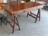 Handsome Saw Horse Campaign Style Desk
