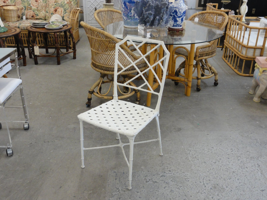 6 Brown Jordan Faux Bamboo Side Chairs