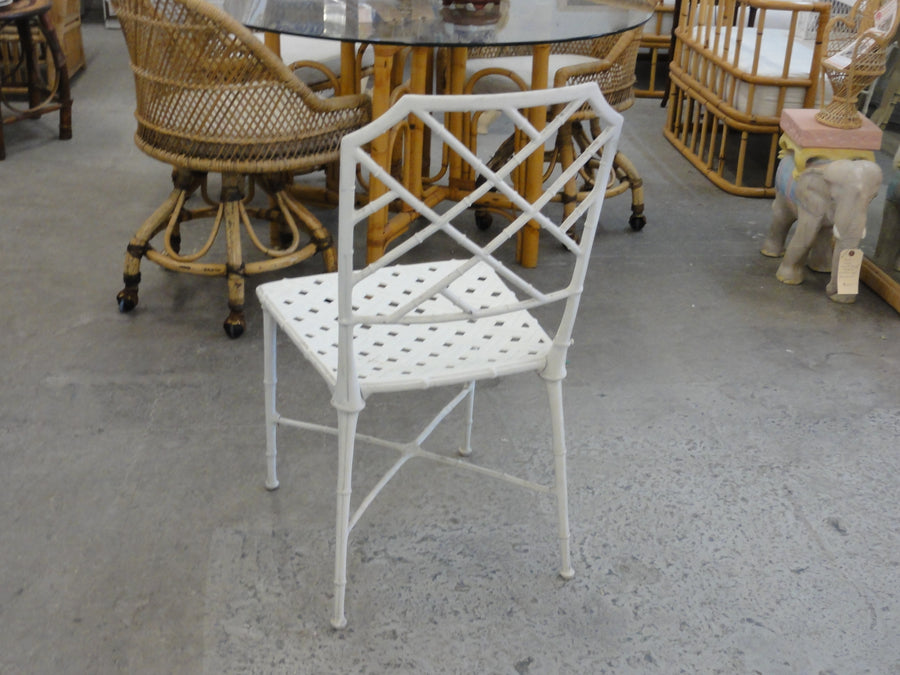 6 Brown Jordan Faux Bamboo Side Chairs
