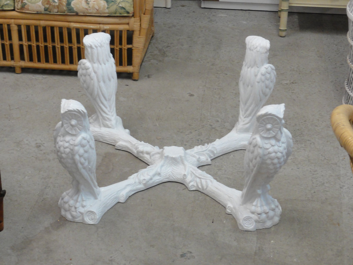 70's Palm Beach Chic Owl Coffee Table