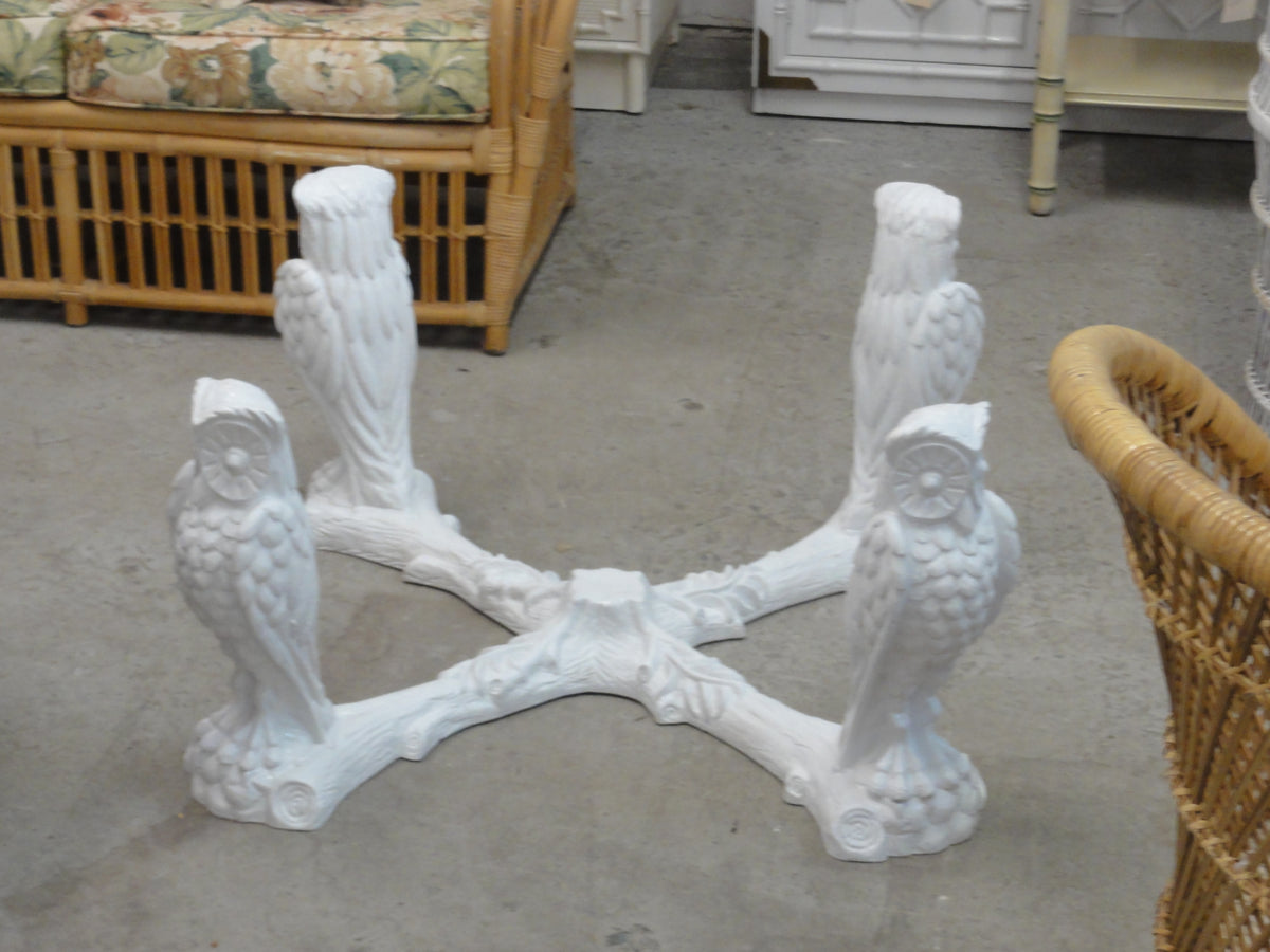 70's Palm Beach Chic Owl Coffee Table