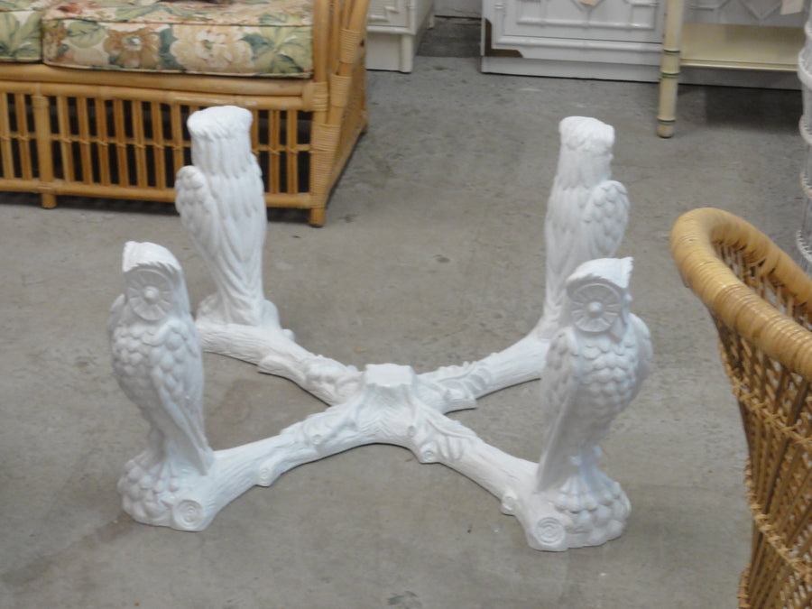 70's Palm Beach Chic Owl Coffee Table