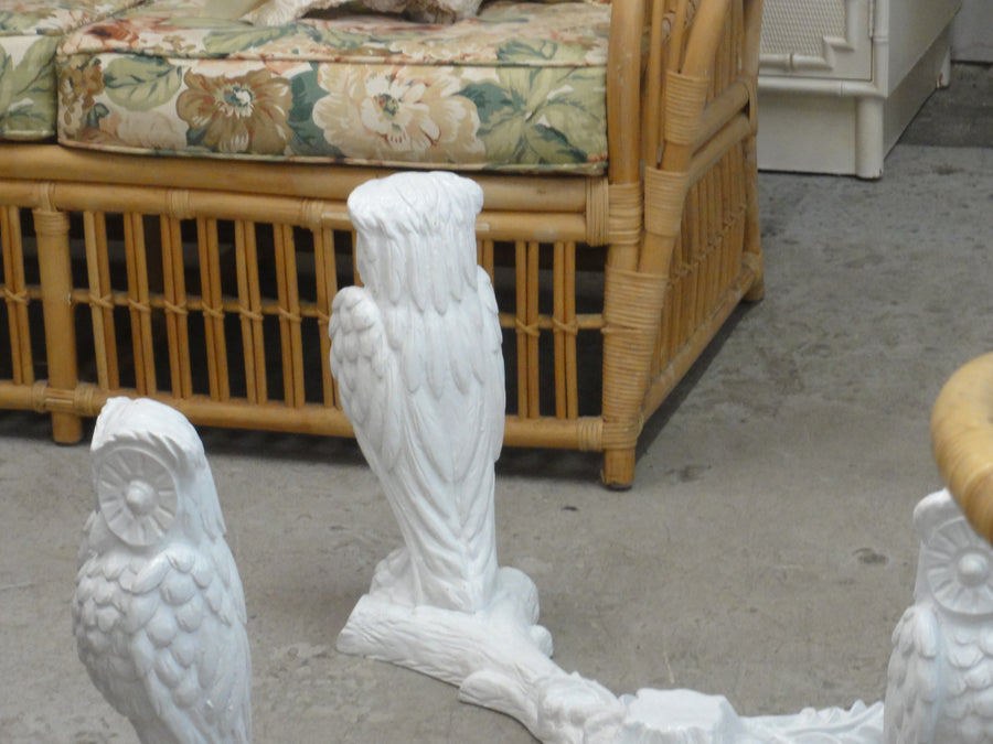 70's Palm Beach Chic Owl Coffee Table