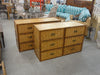 Woven Rattan Faux Bamboo Chest