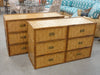 Woven Rattan Faux Bamboo Chest