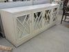 Mirrored Faux Bamboo Chippendale Credenza