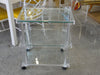 Glam 3 Tier Lucite & Glass Cart