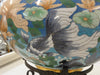 Chic Cloisonne Fish Cache Pot