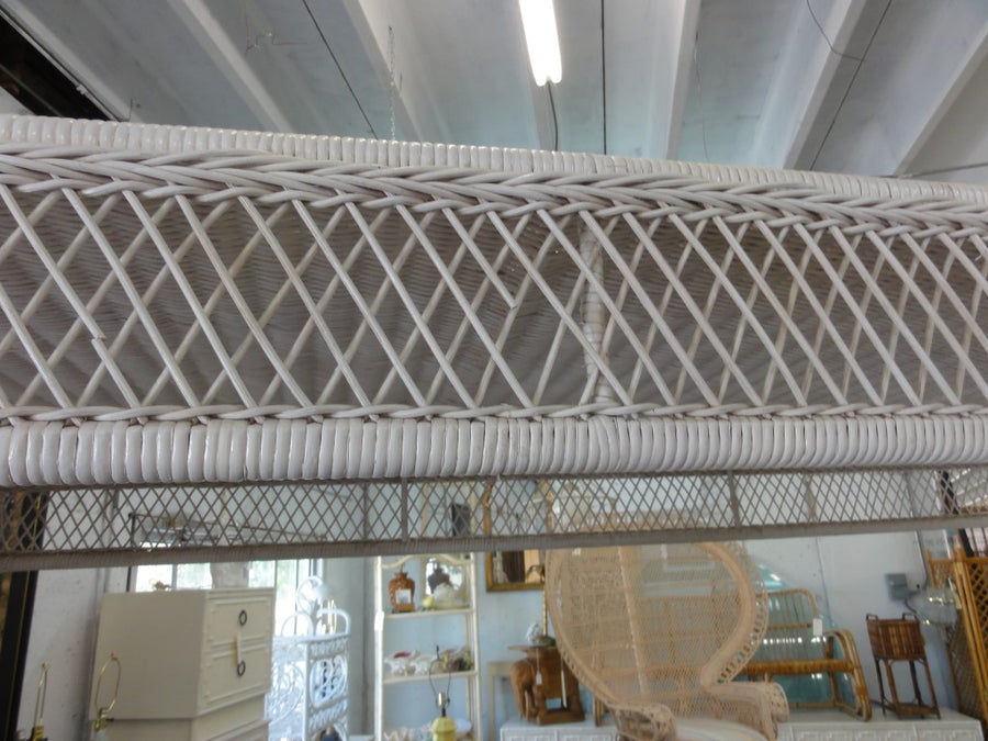 Palm Beach Chic Wicker Canopy Daybed
