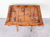 Tortoiseshell Rattan Folding Tray