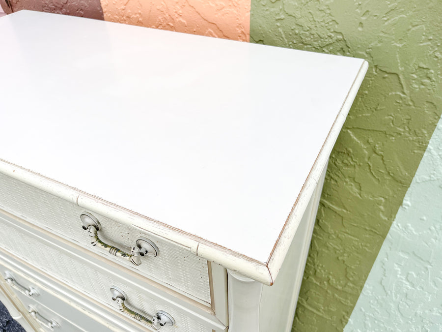 Faux Bamboo Tall Chest