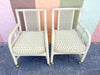 Pair of Ficks Reed Rattan and Cane Arm Chairs