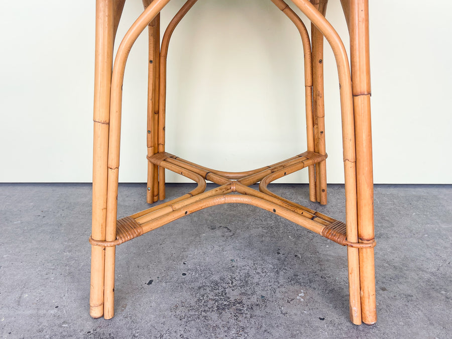 Warehouse Wednesday: Old Florida Rattan Game Table