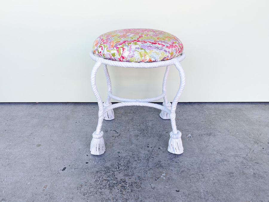 Palm Beach Chic Tassel Stool