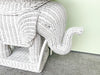 Trunks Up Wicker Elephant Garden Seat