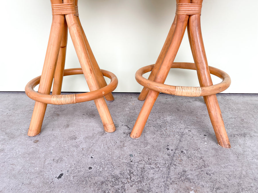 Pair of Old Florida Counter Stools