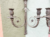 Pair of Pineapple and Bow Wall Sconces