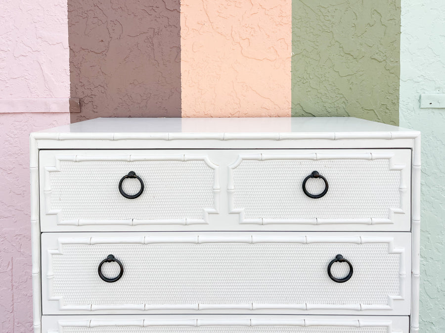 Palm Beach Faux Bamboo Tall Chest
