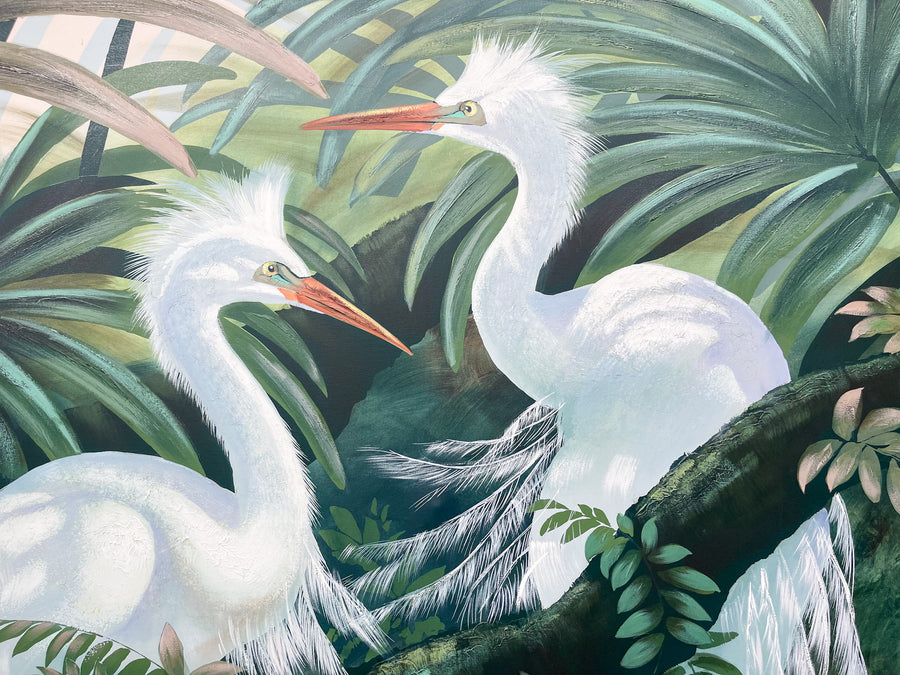 Pair of Herons Original Art