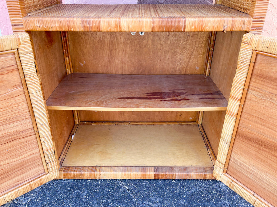 Rattan Wrapped Cabinet